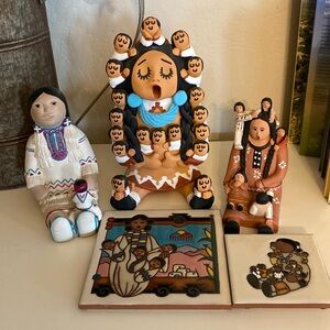 Teissedre designs and Barney 95’ stamps on this collectable Storyteller arts OBO